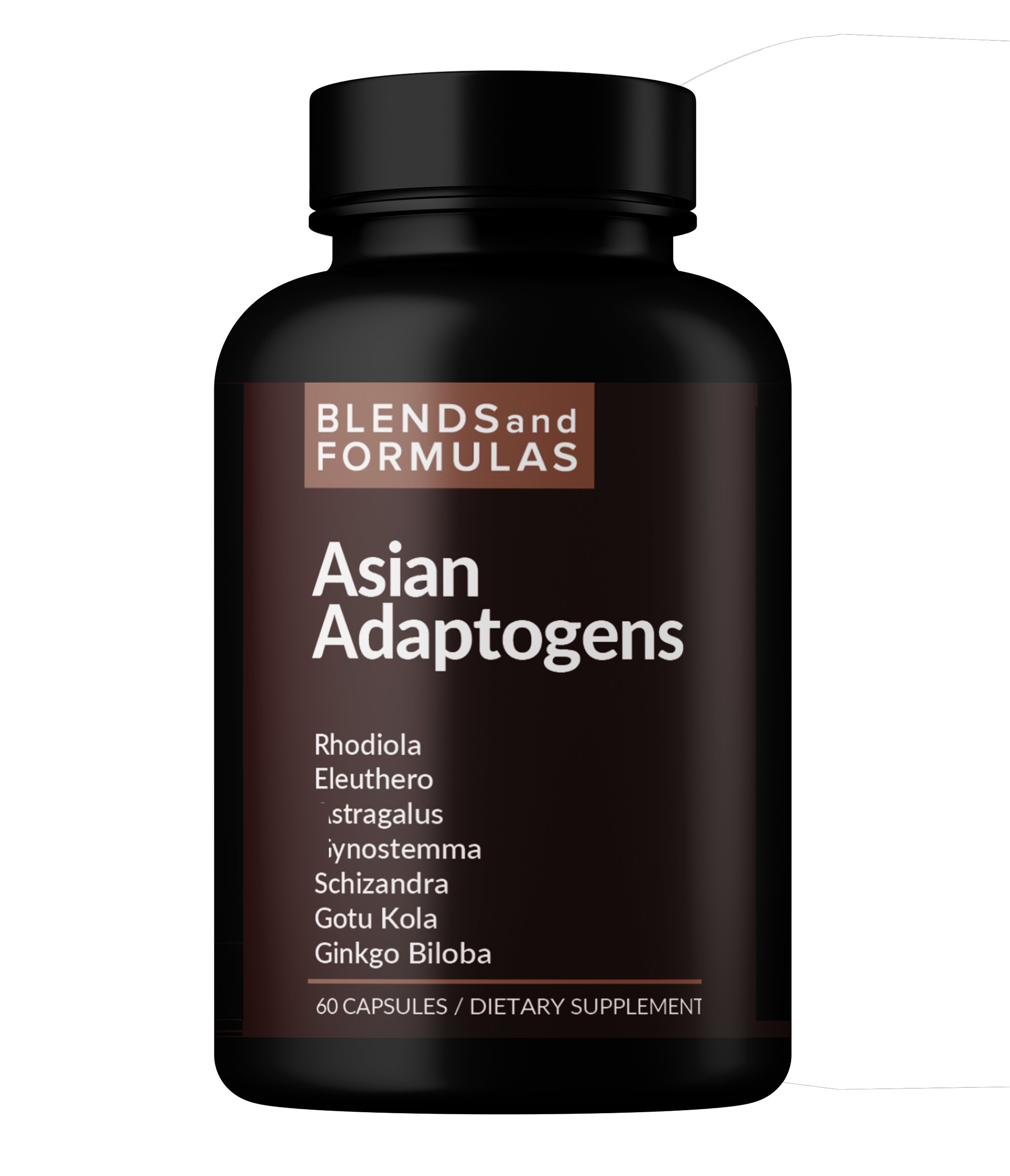 Adaptogenic Rhodiola Eleuthero Astragalus Gynostemma Schizandra Gotu Kola Ginkgo Supplement