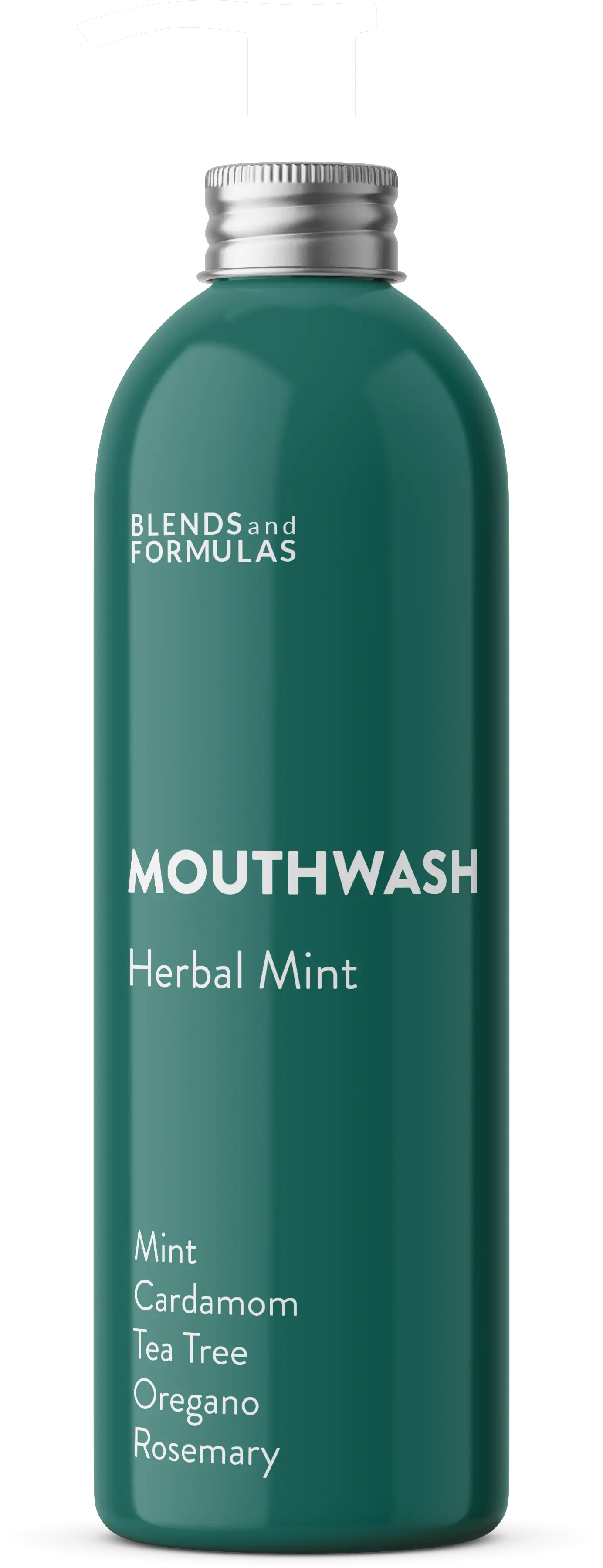 Herbal Natural Fluoride Free Alkalizing Mouthwash Oregano Tea Tree Cardamom Erythritol