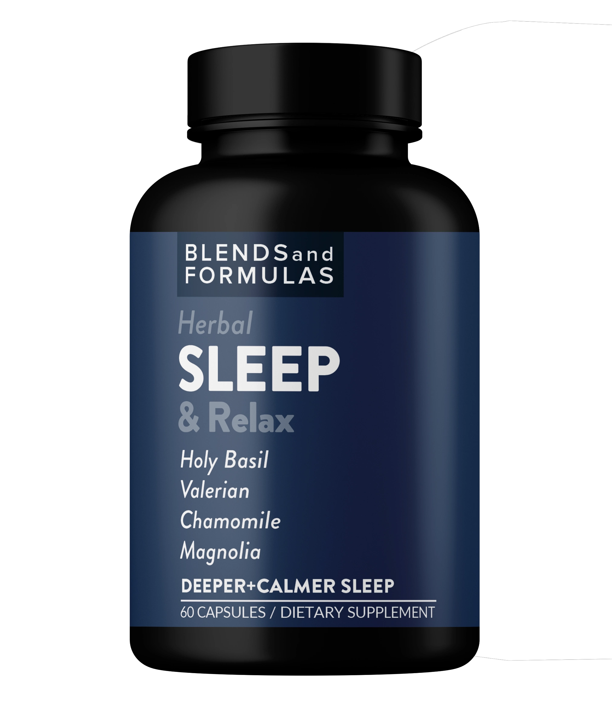 Natural Herbal Sleep Supplement Valerian Chamomile Magnolia Holy Basil Melatonin Honokiol Magnolol