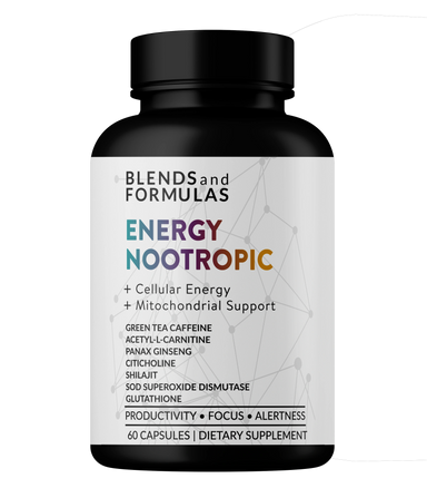 Cognitive Energy Nootropic Shilajit Citicoline PrimaVie Cognizin Panax Ginseng Racetam. Stimulant for productivity, focus and alterness