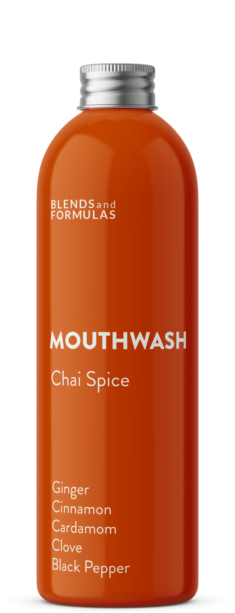 Chai Cinnamon Cardamom Ginger Clove Alkalizing Natural Fluoride Free Mouthwash