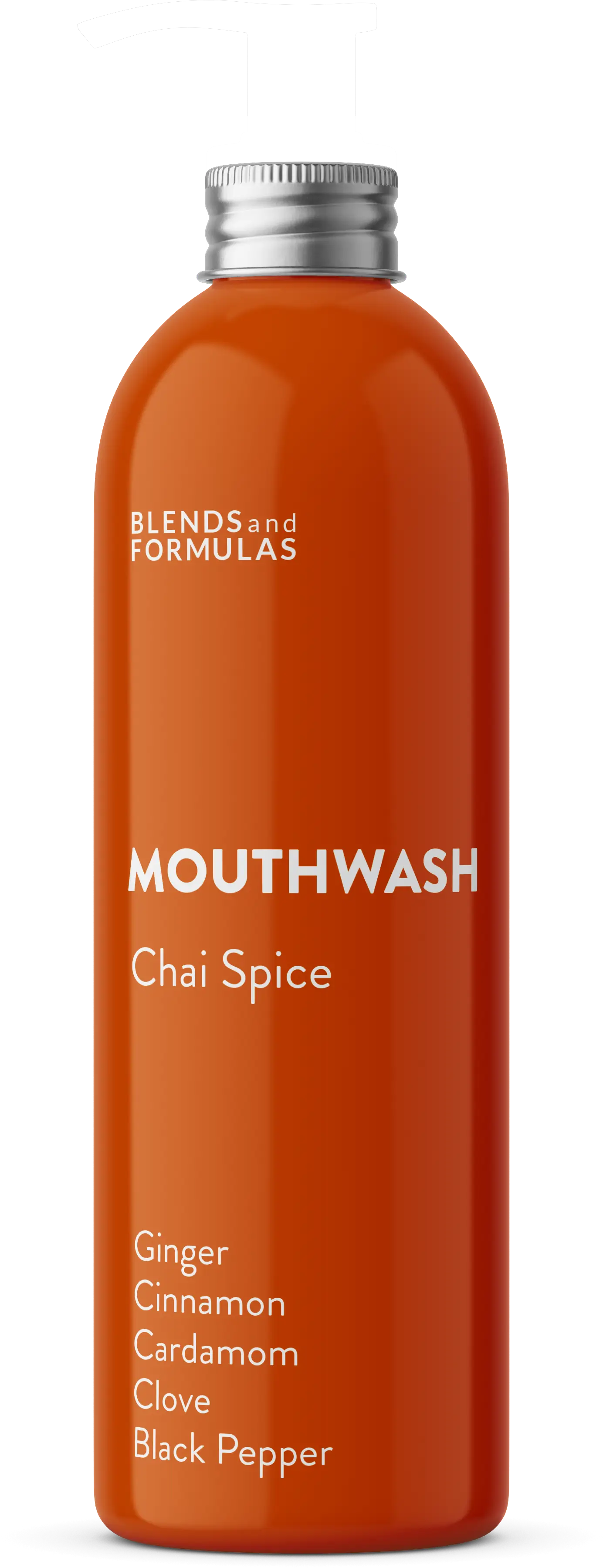 Chai Cinnamon Cardamom Ginger Clove Alkalizing Natural Fluoride Free Mouthwash