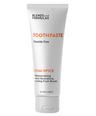 Chai Cinnamon Alkalizing Remineralizing Natural Toothpaste Fluoride Free Hydroxyapatite Bioglass