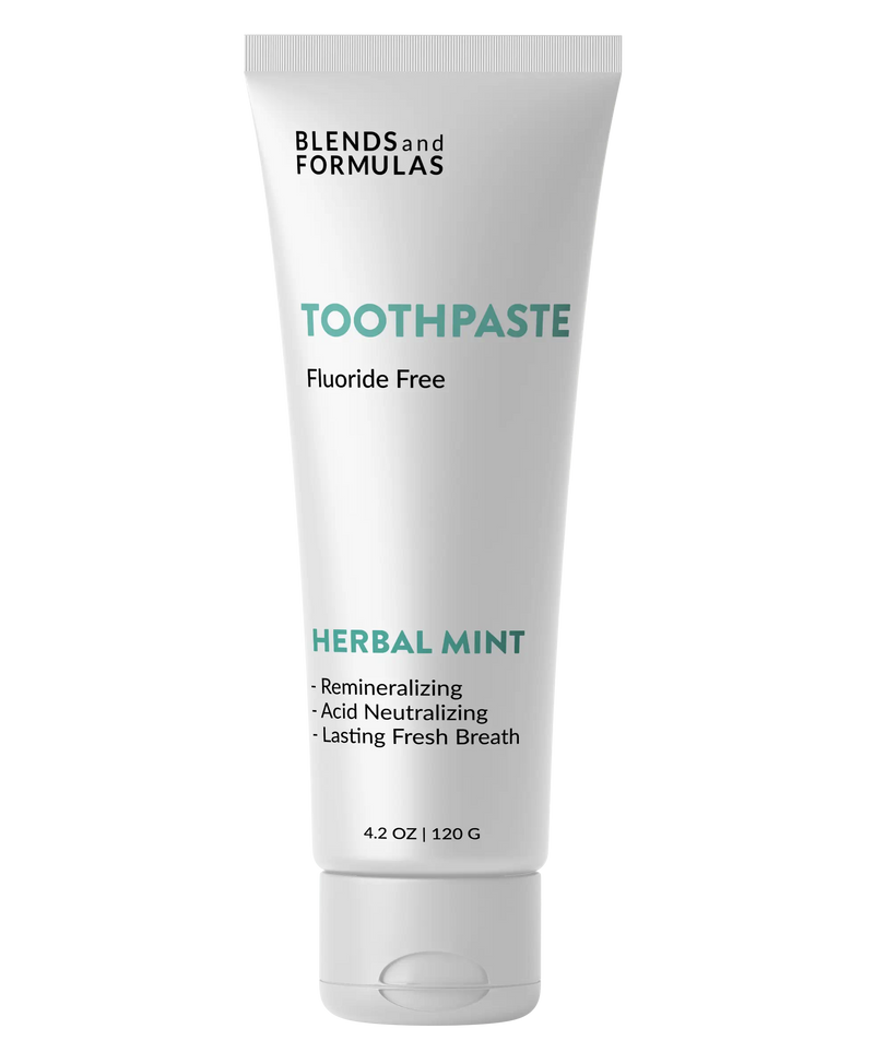 Herbal Natural Toothpaste Tea Tree Oregano Alkalizing Remineralizing Fluoride Free Hydroxyapatite Bioglass