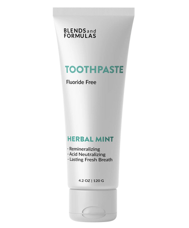 Herbal Natural Toothpaste Tea Tree Oregano Alkalizing Remineralizing Fluoride Free Hydroxyapatite Bioglass