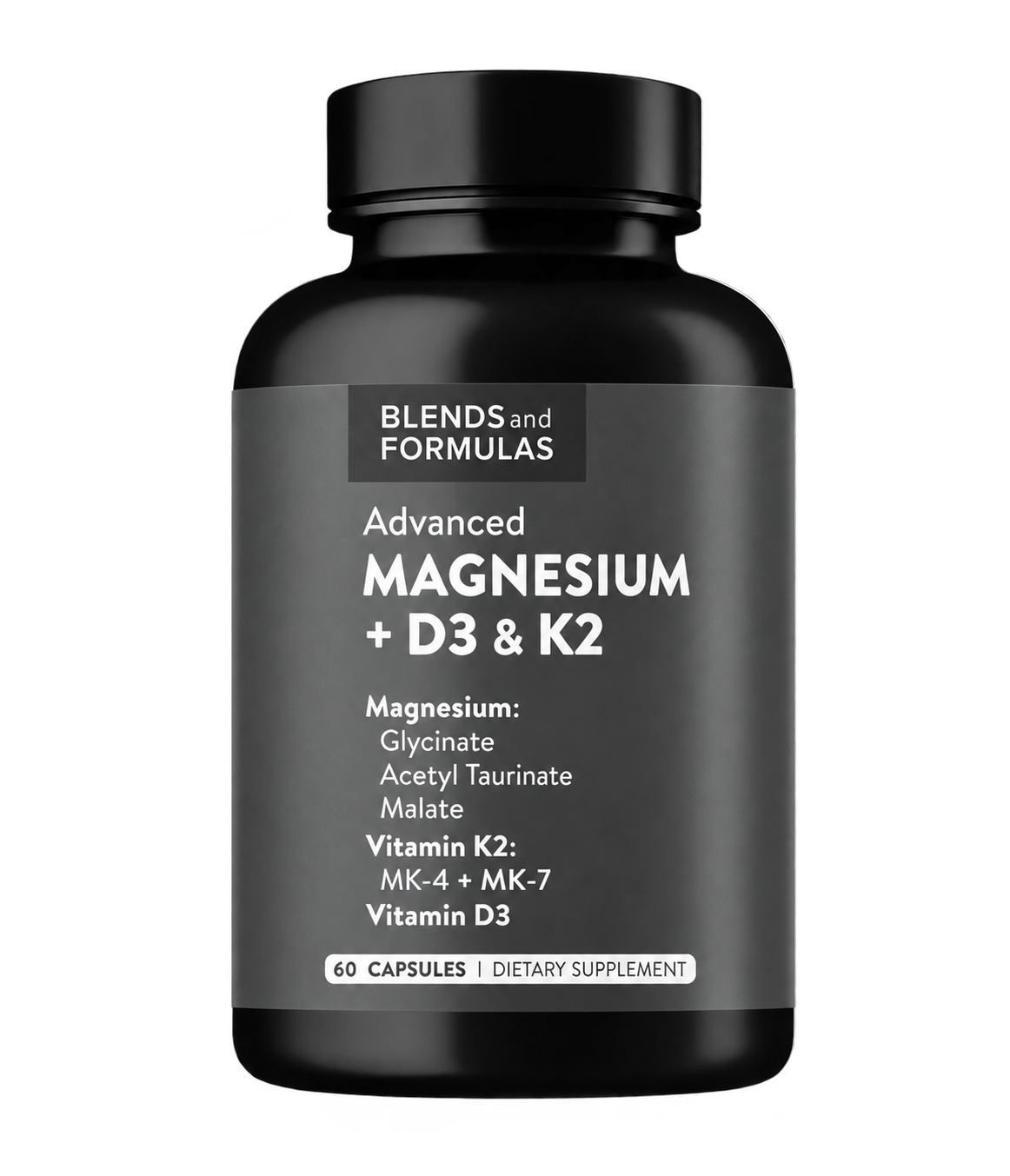 Magnesium with Vitamin D3 and K2 as MK-4 and MK-7