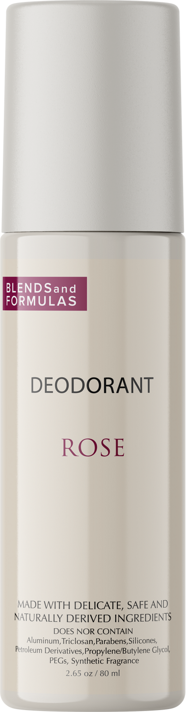 Natural Aluminum Free Deodorant Rose AHA BHA LHA Acids