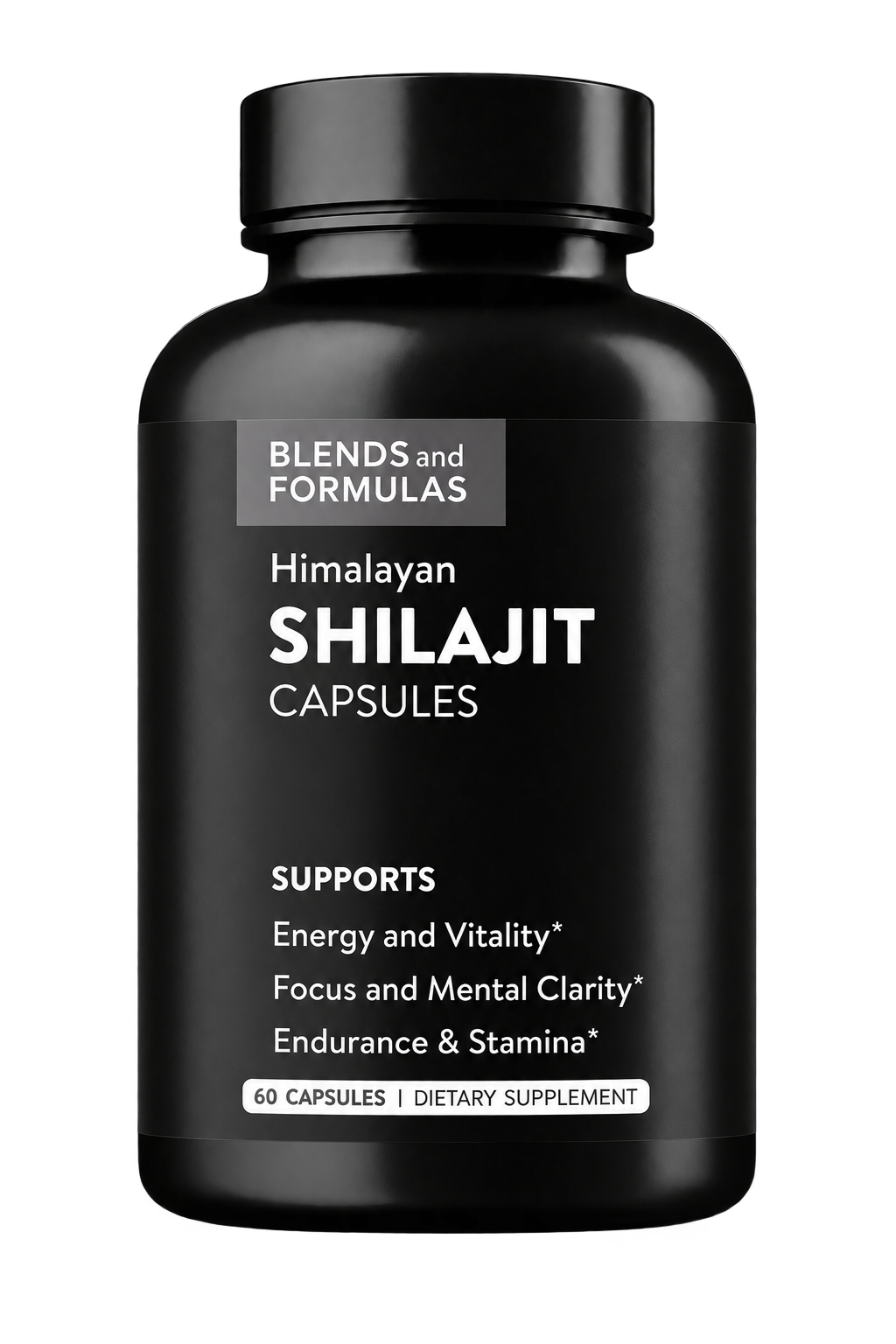 Blends and Formulas Himalayan Shilajit Capsules, 60 capsules, for energy, focus and stamina support